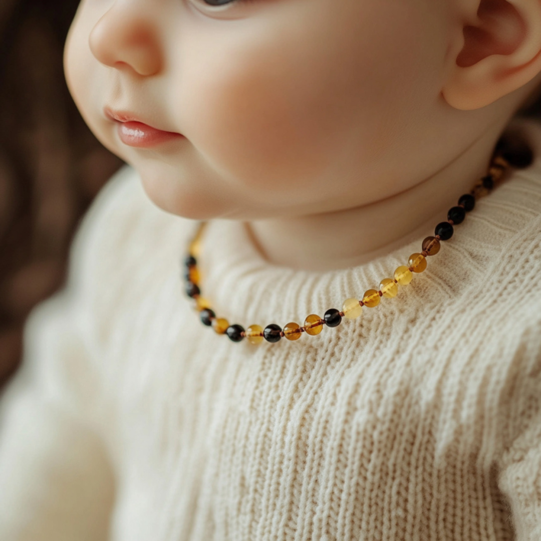 amber teething necklace